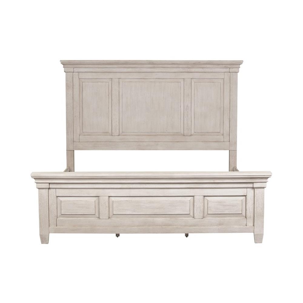 Liberty Furniture Heartland King Panel Bed - Antique White