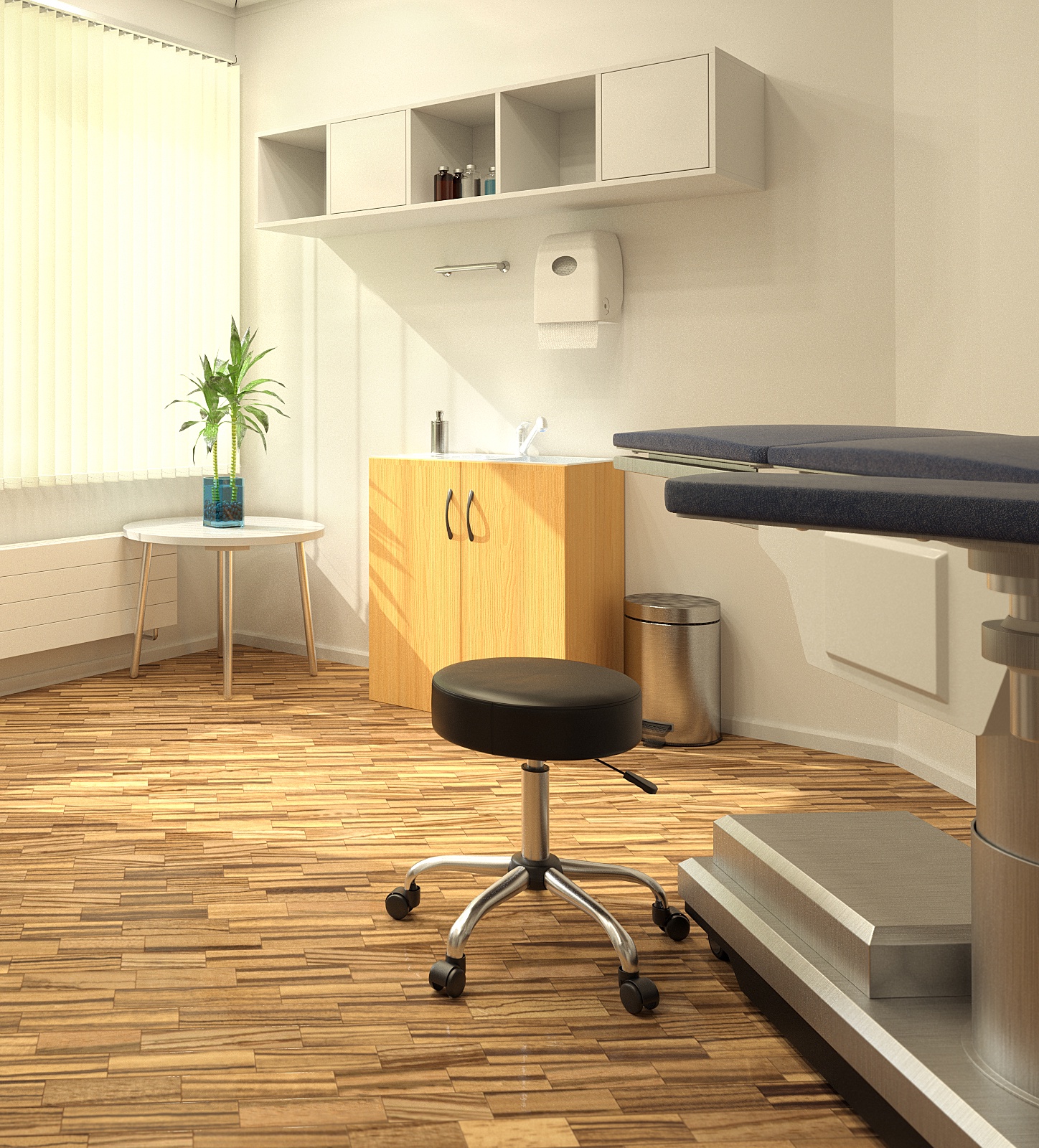 Boss Office Products Vinyl Medical Stool in Black - Picture 2 of 3