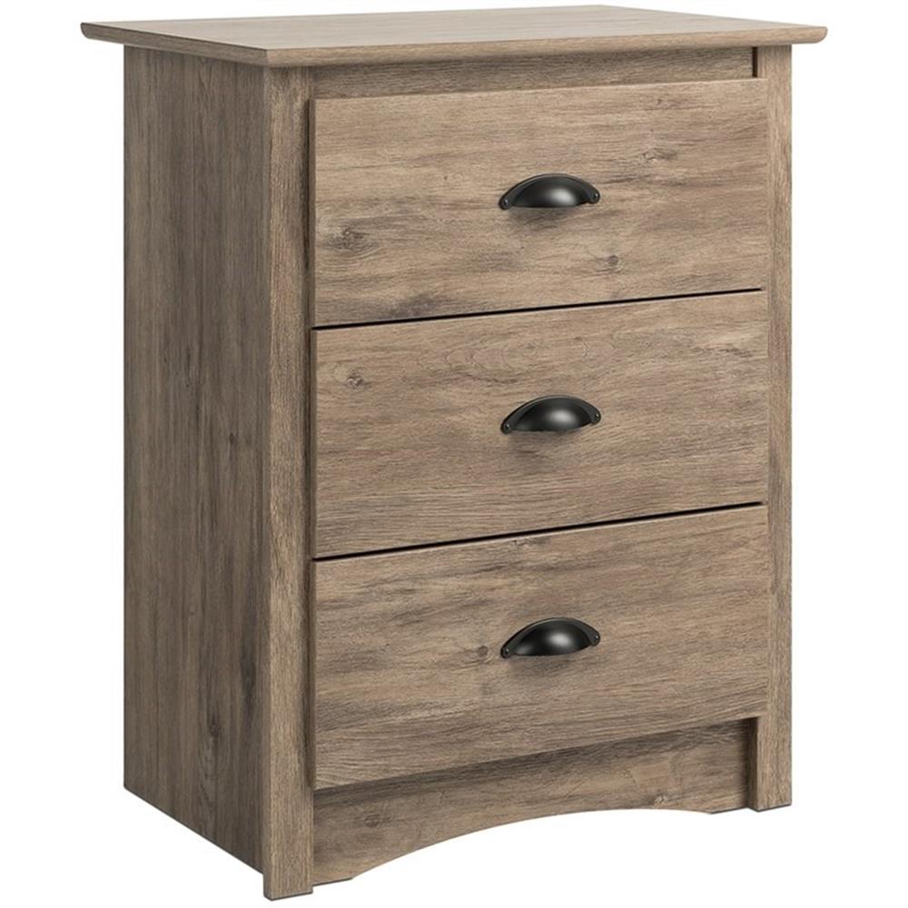 Prepac Sonoma 23 in. 3-Drawer Engineered Wood Nightstand in Drifted Gray - Picture 1 of 7