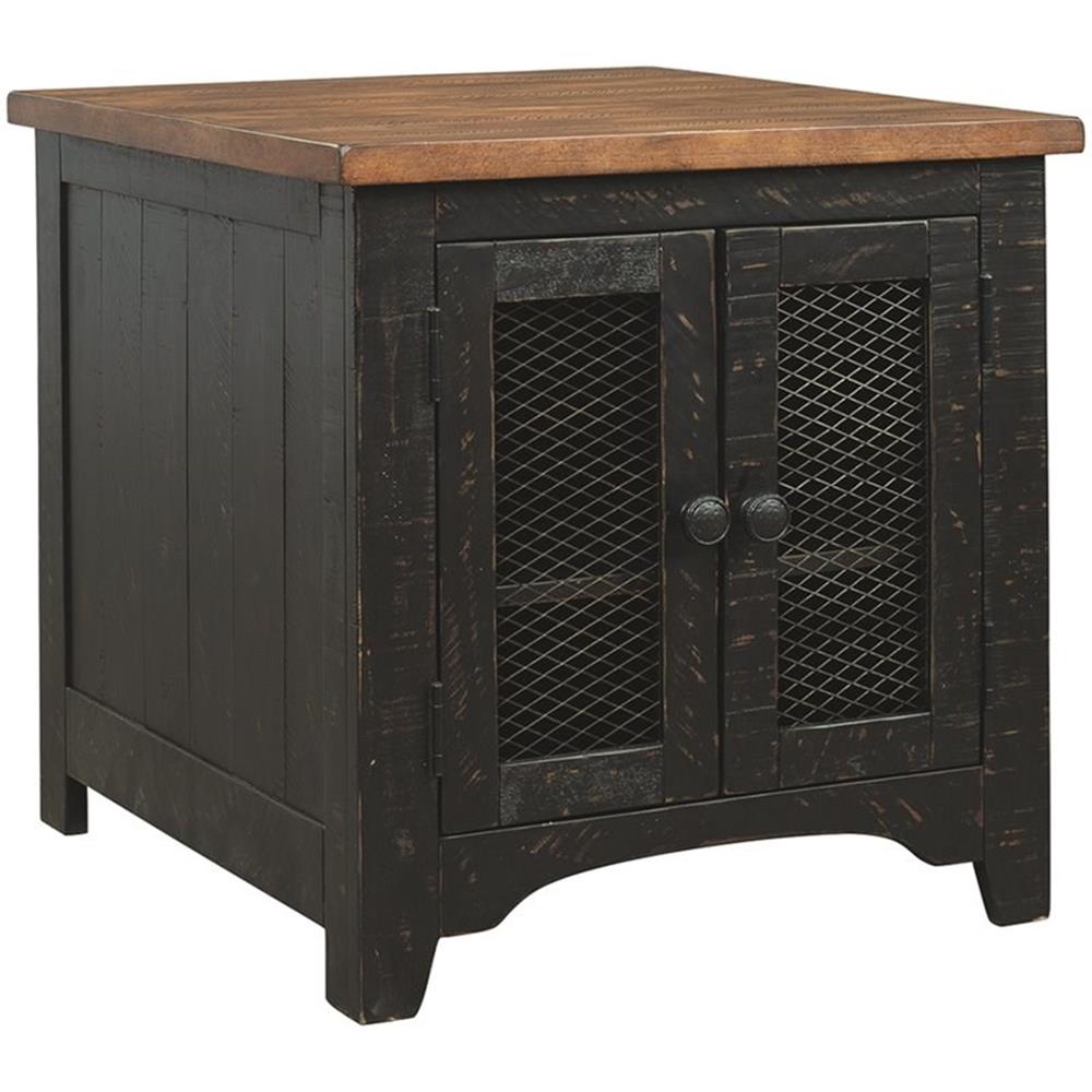 Signature Design by Ashley Valebeck 24" Storage End Table in Vintage Black