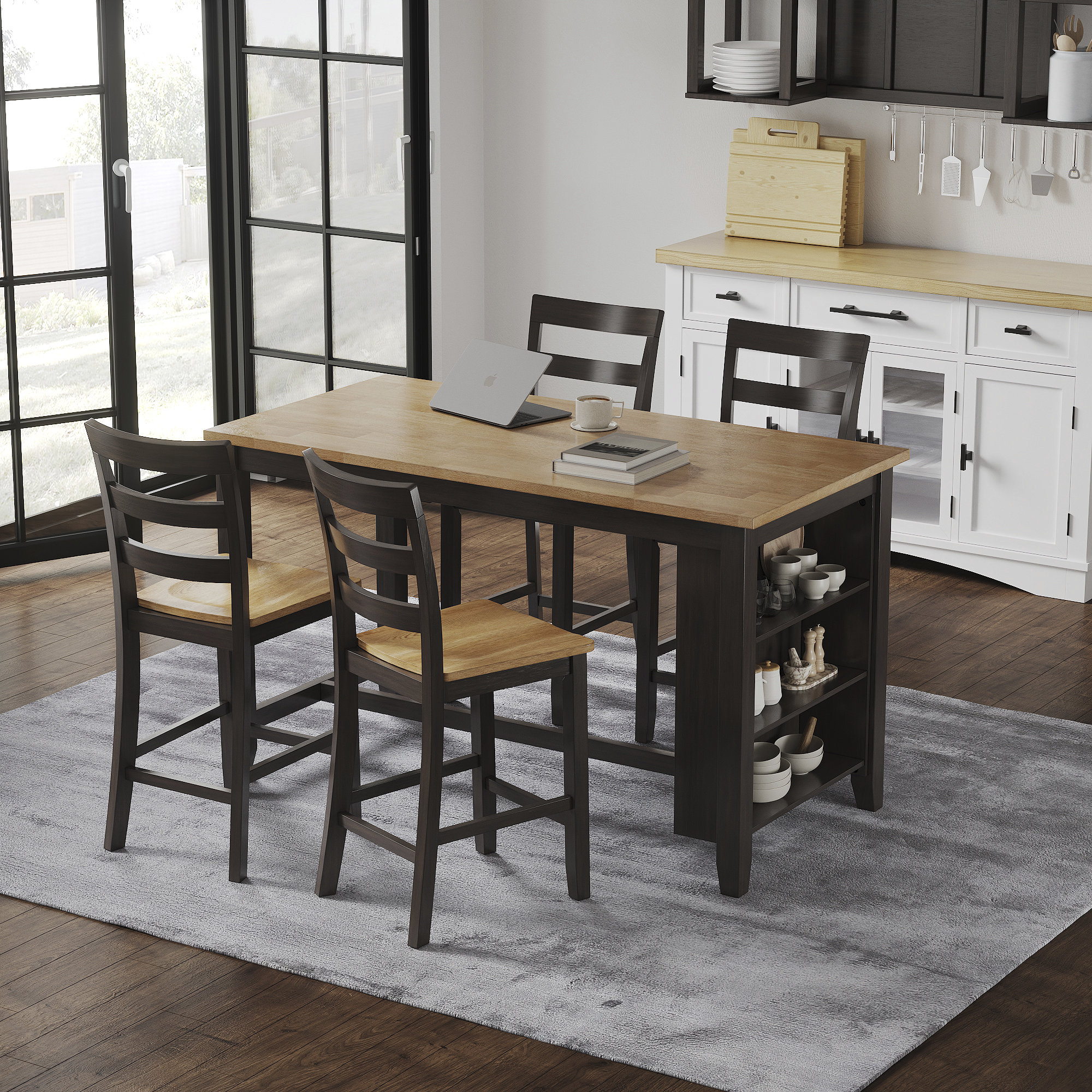 Signature Design by Ashley Gesthaven Light Brown Counter Hei