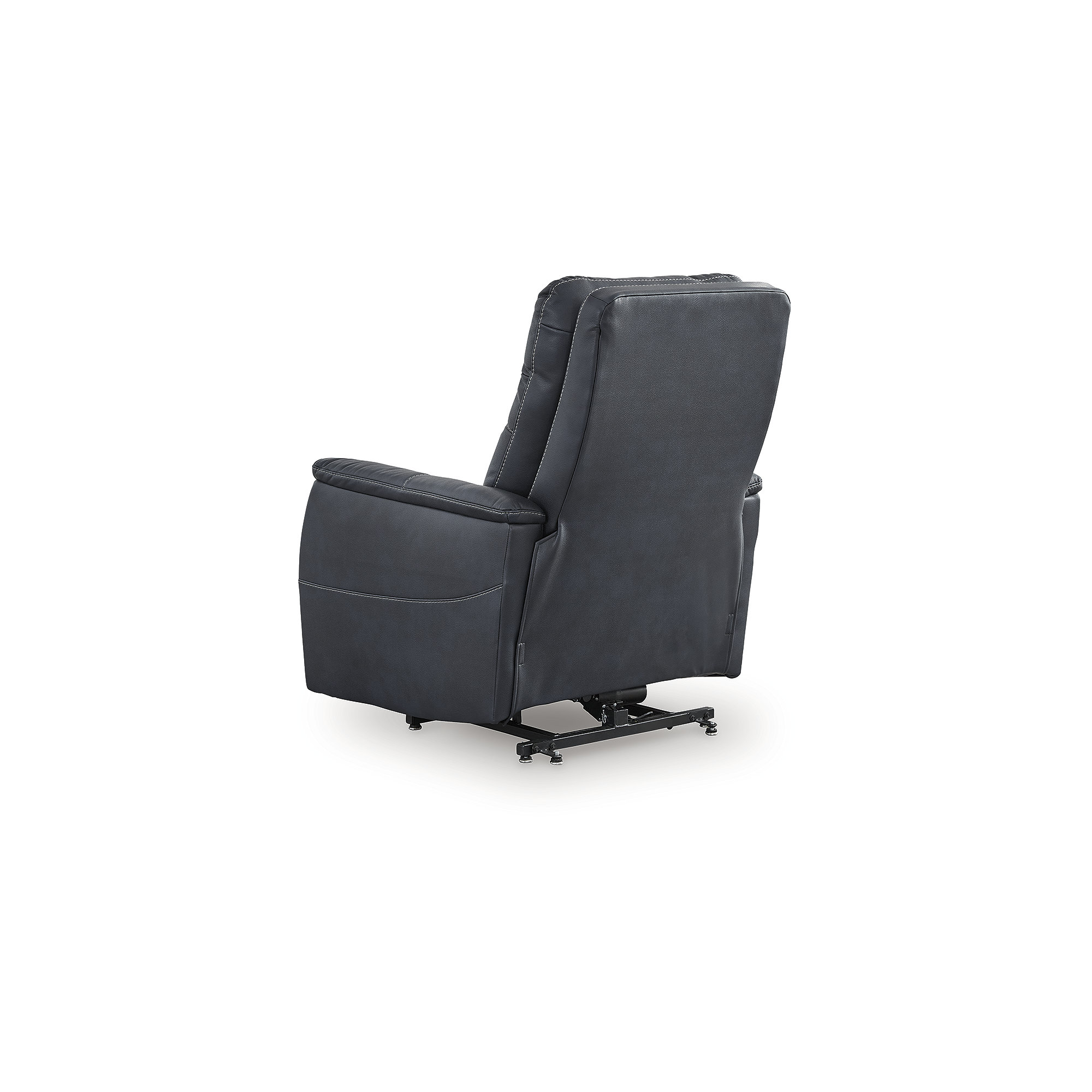 Signature Design by Ashley Strawbill Blue Power Lift Recliner - Picture 4 of 5