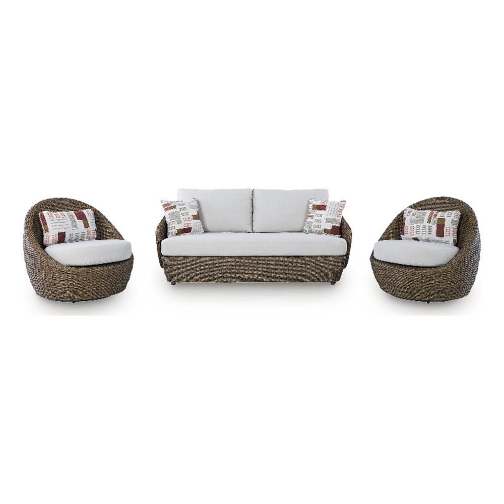 Signature Design by Ashley Mesquite Salt Outdoor Loveseat Set (Set of 3)