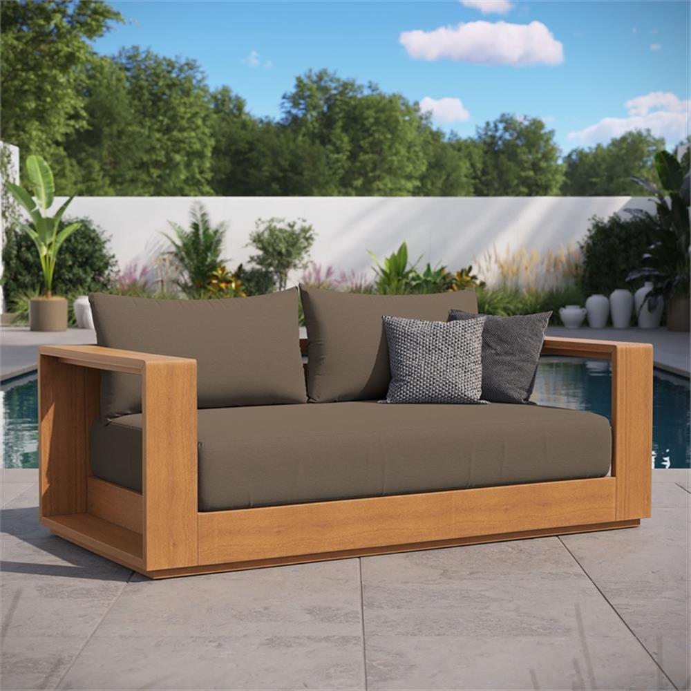 Tahoe Loveseat in Natural Cocoa