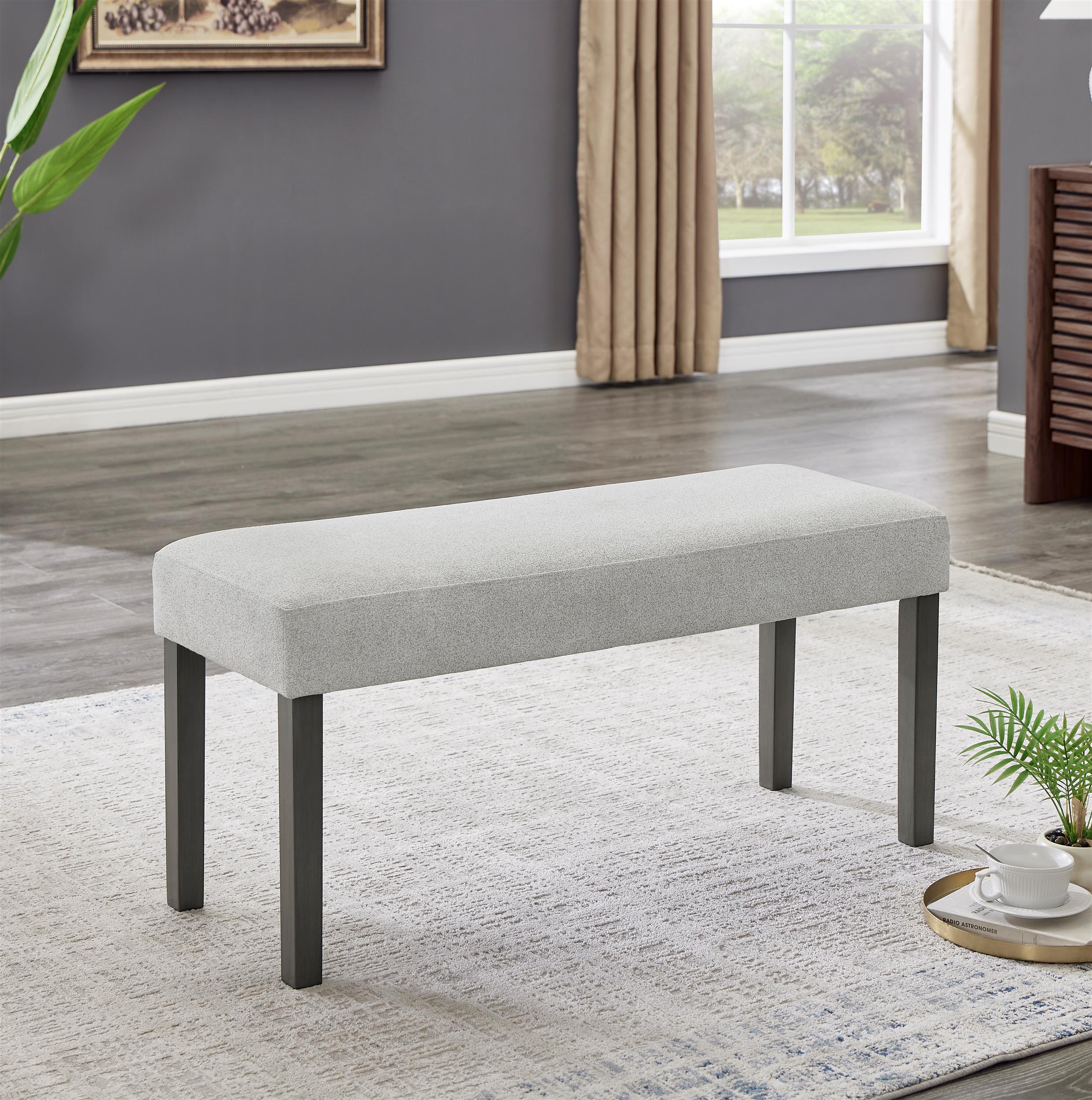 Selena Light Gray Fabric Upholstered 40