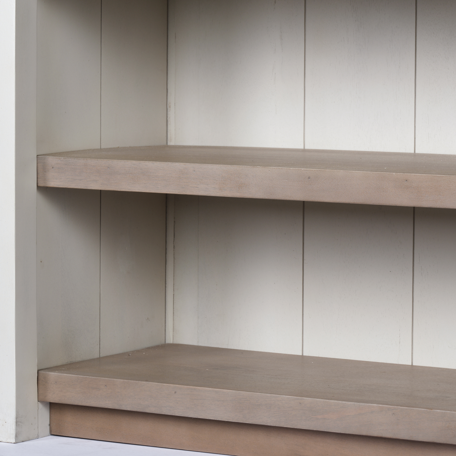 Mercana Fairview II Solid Wood Kitchen Island in White and Brown