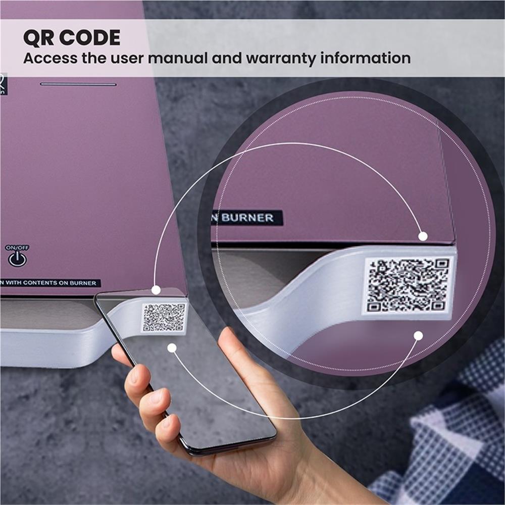 Equator 11 Zoll tragbares einflammiges Induktionskochfeld - mit Griff in Schwarz - Bild 9 von 14