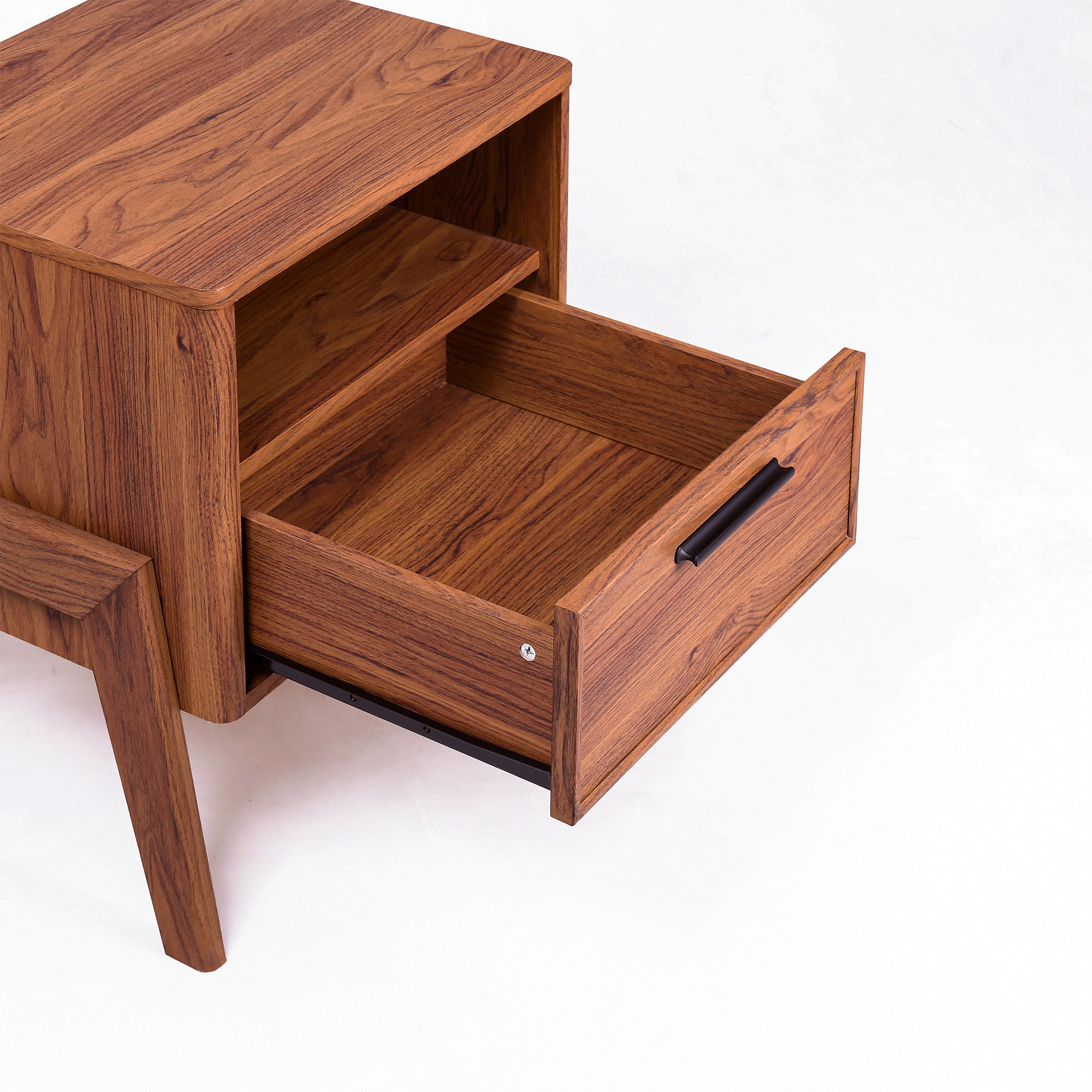 New Pacific Direct Heaton Side Table 1 Drawer in Walnut