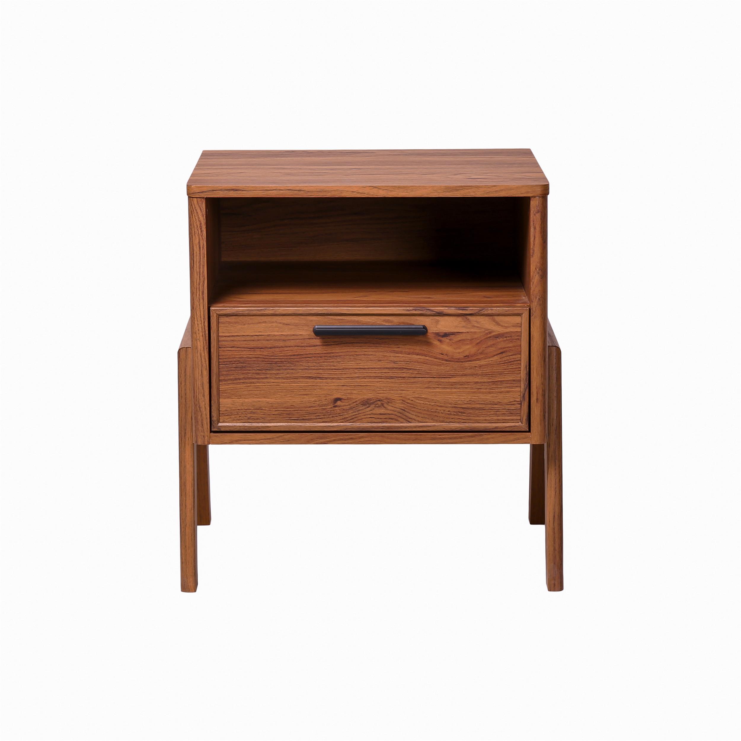 New Pacific Direct Heaton Side Table 1 Drawer in Walnut