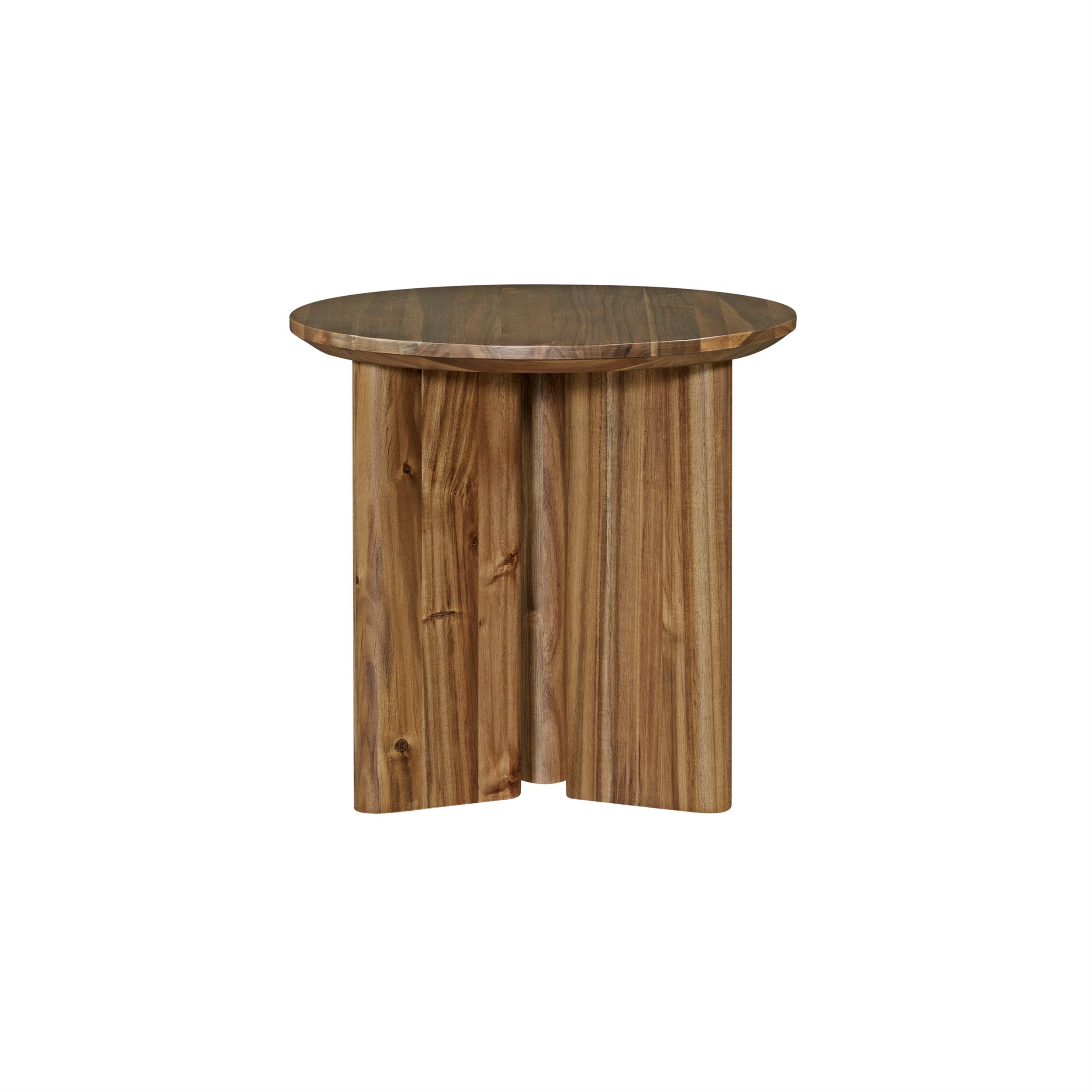 New Pacific Direct Petrilio KD Side/End Table in Hazelnut Brown
