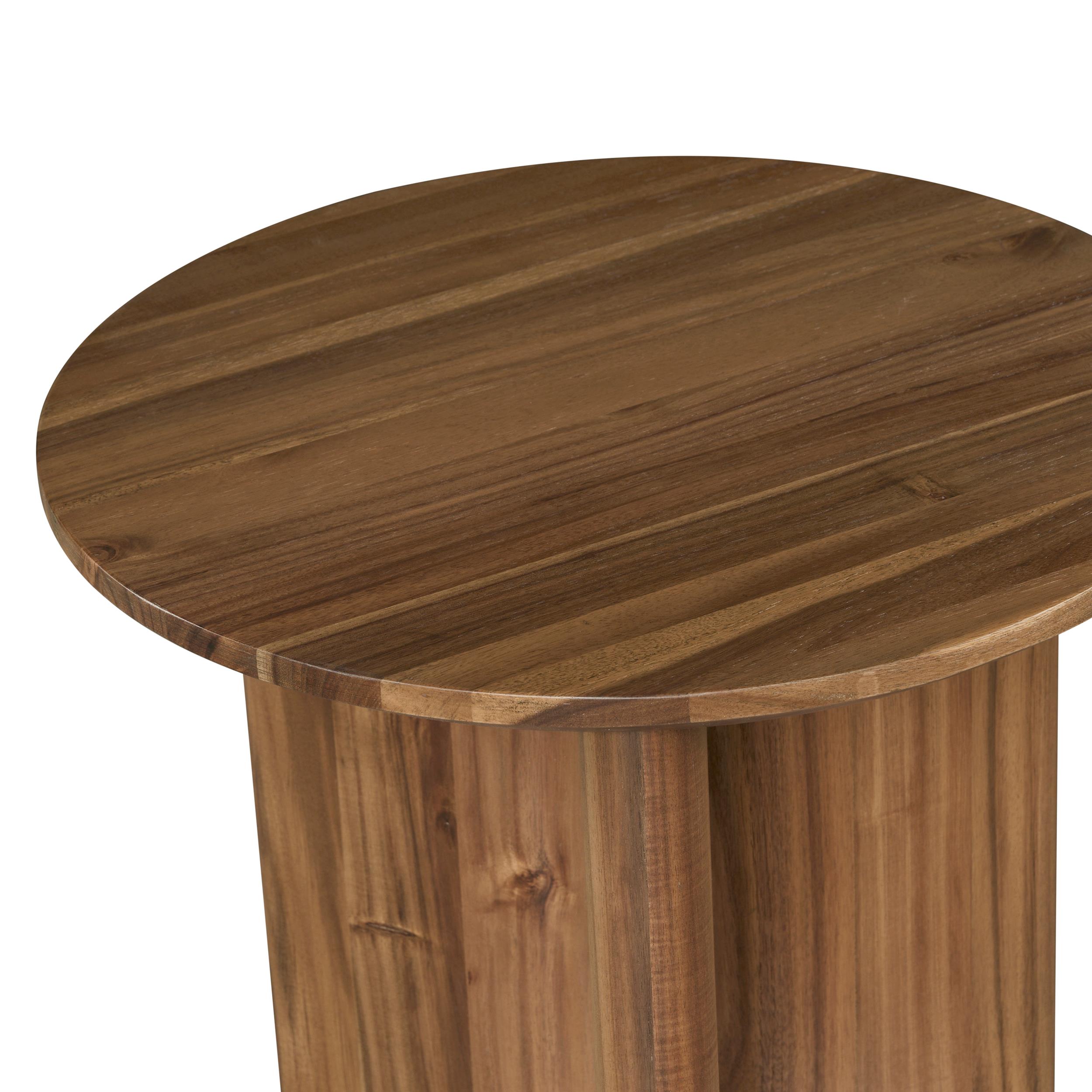 New Pacific Direct Petrilio KD Side/End Table in Hazelnut Brown