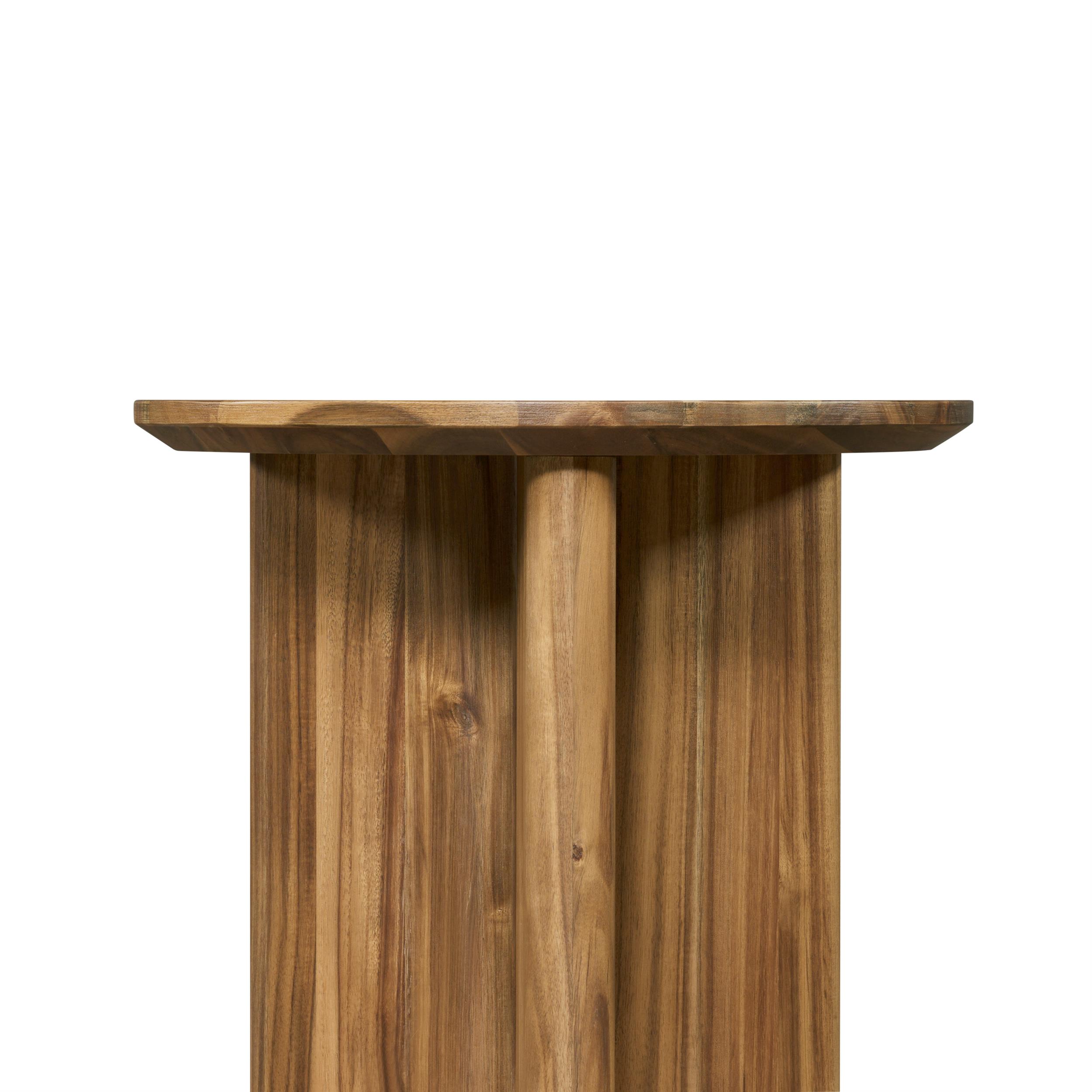 New Pacific Direct Petrilio KD Side/End Table in Hazelnut Brown