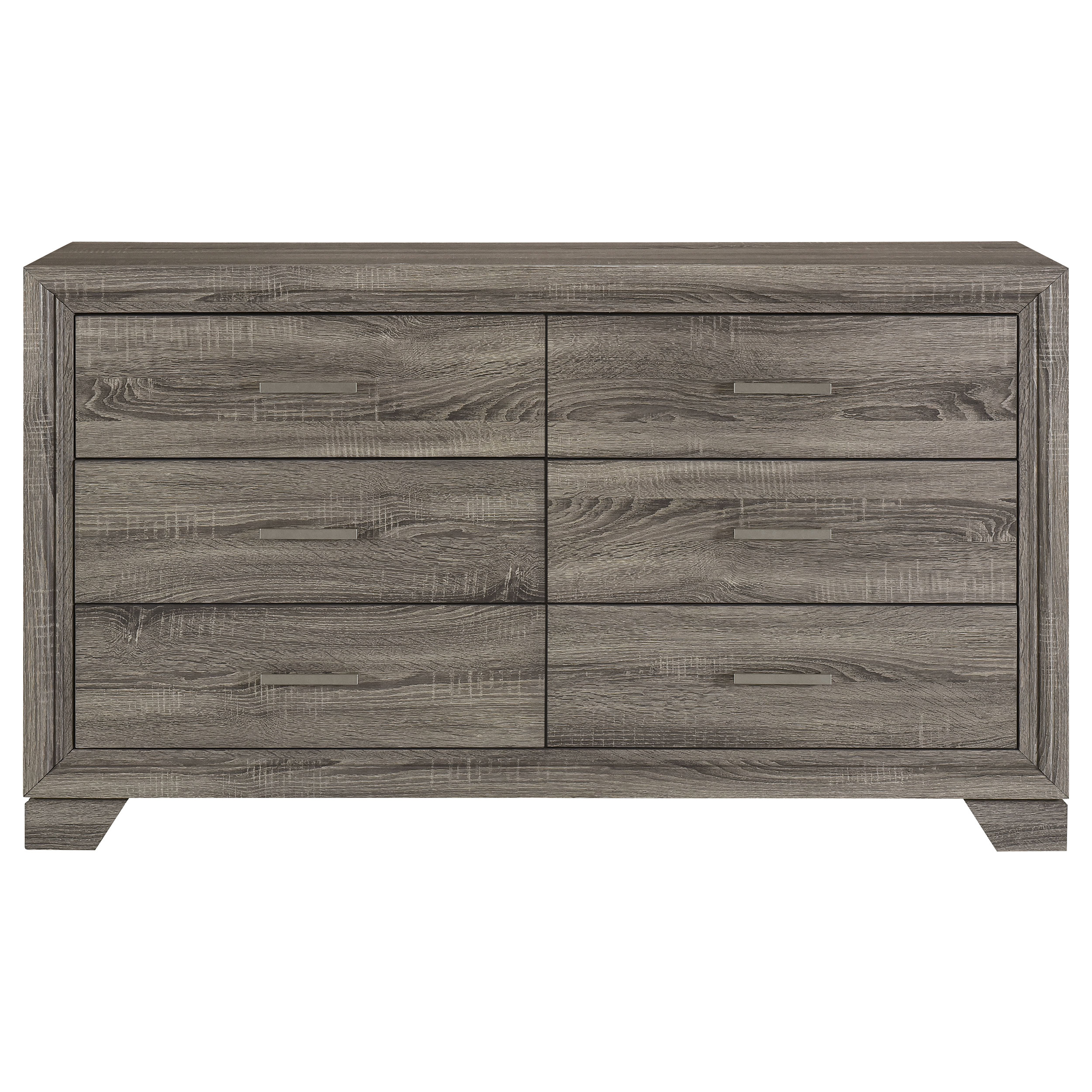 Wright 4-piece California King Bedroom Set Brown Oak
