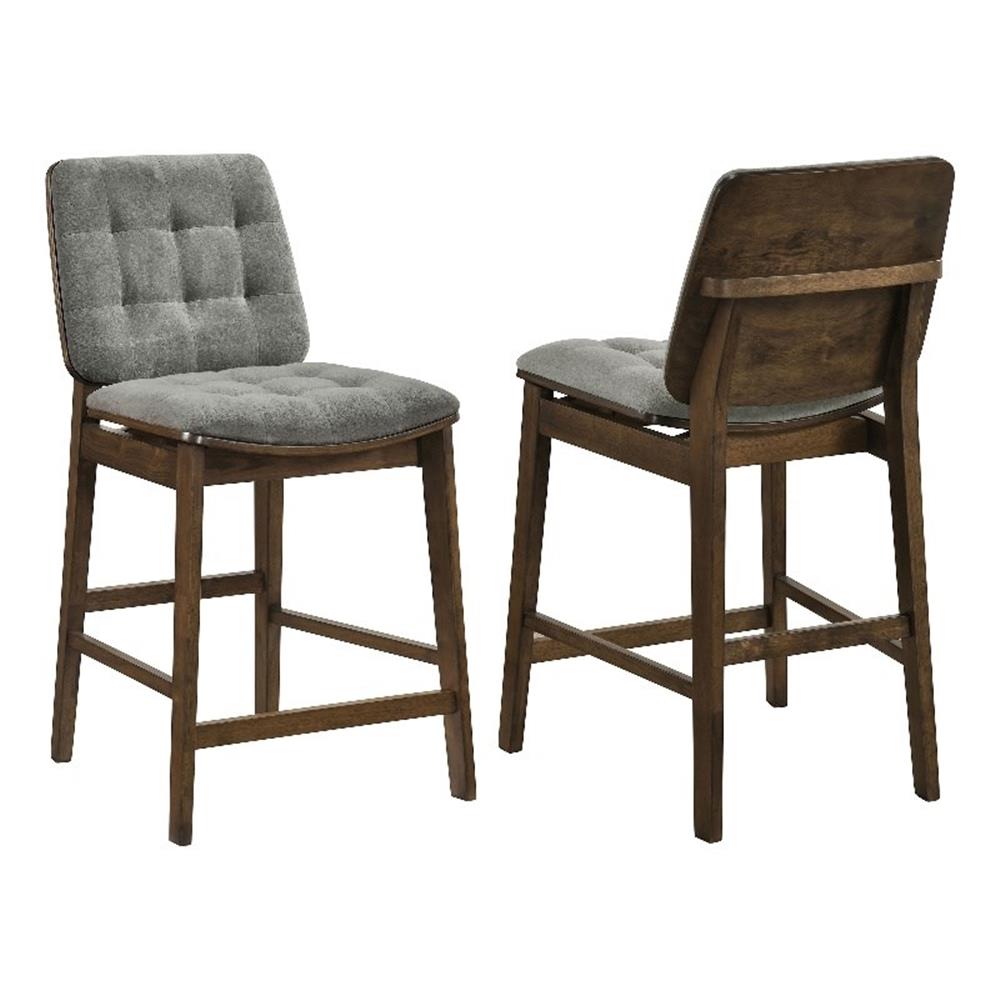 Coaster Redbridge 24.75″ Wood Counter Chair in Gray/Walnut