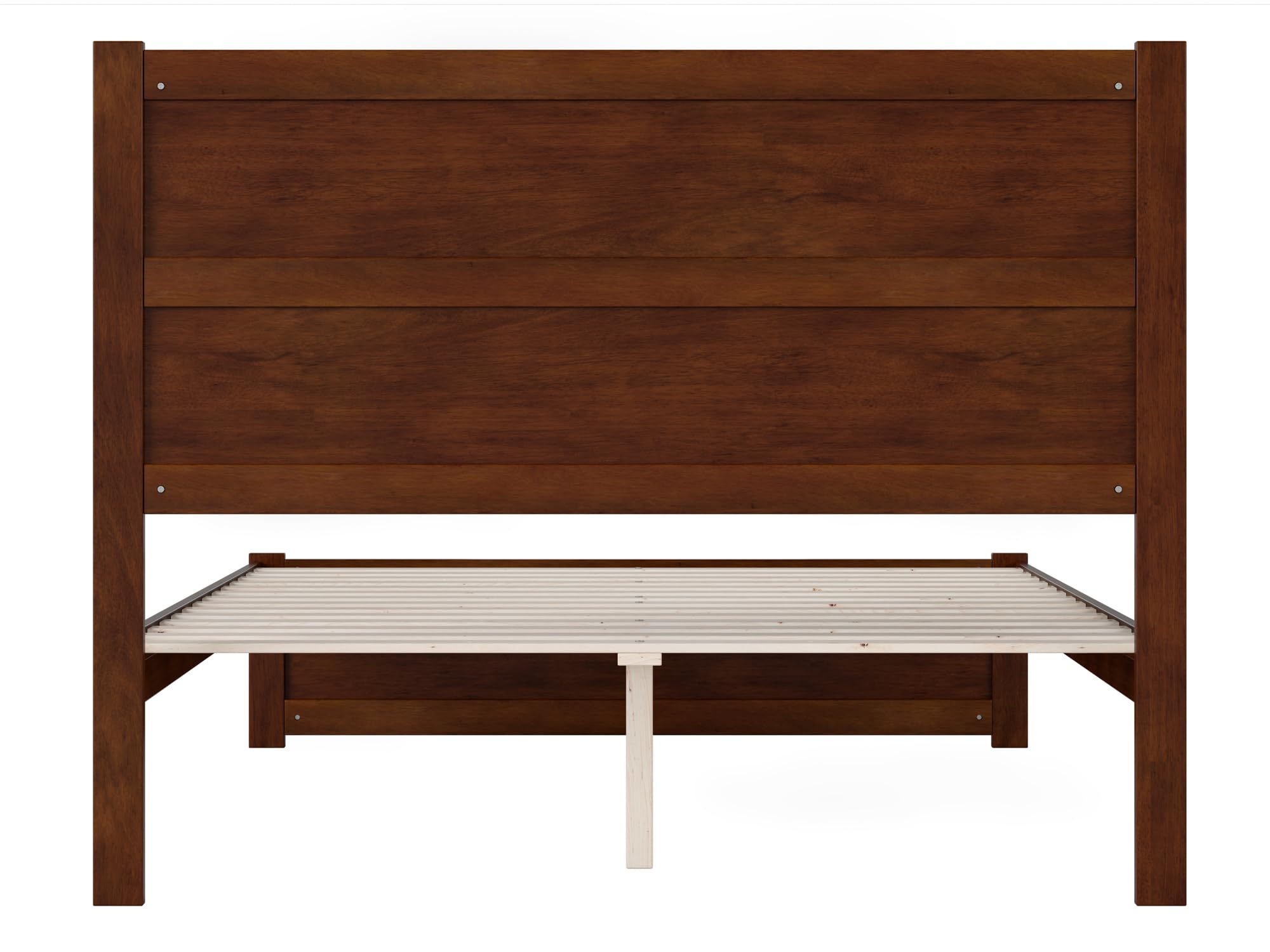 AFI NoHo Modern Solid Wood Queen Bed with Footboard in Walnut